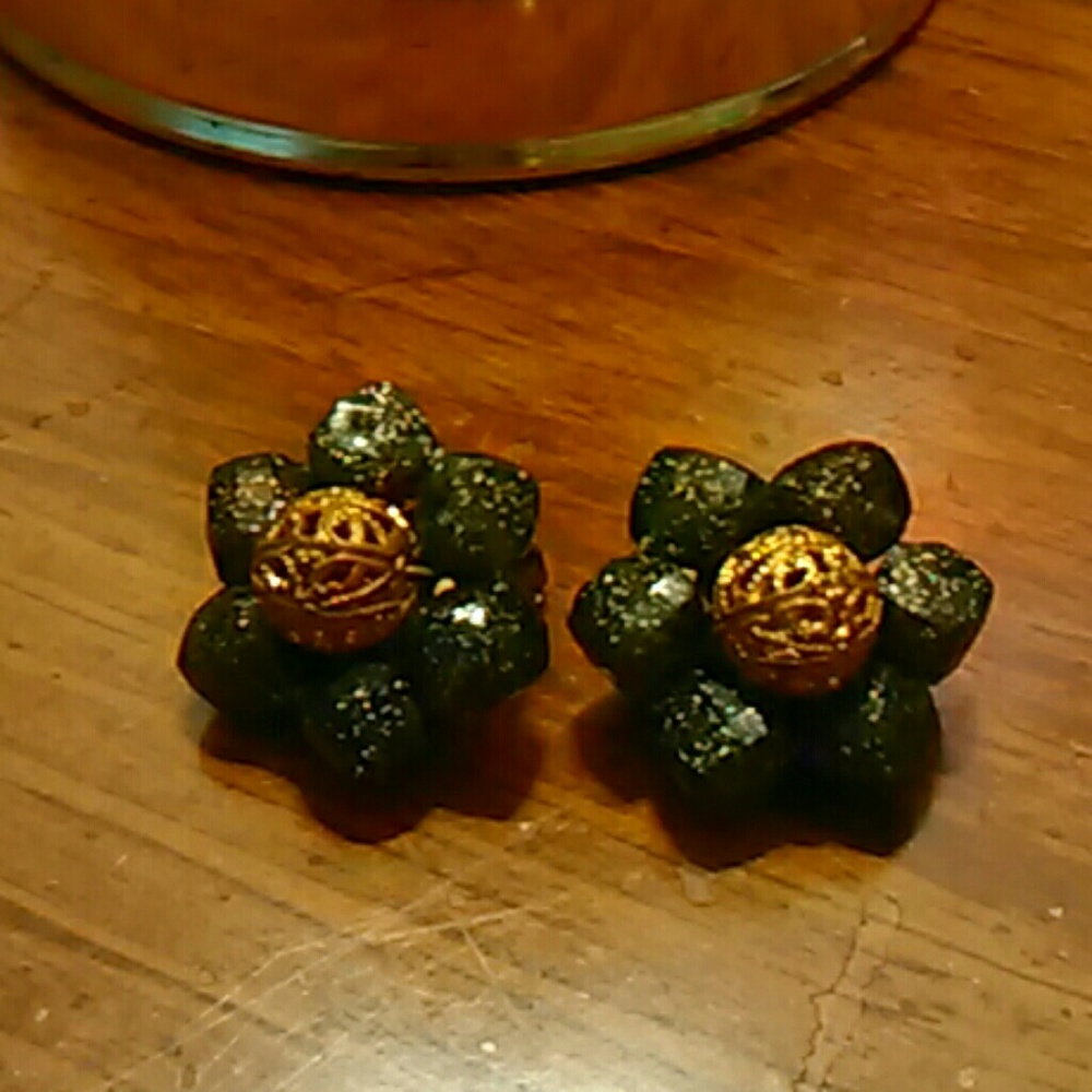Vintage clip on earrings